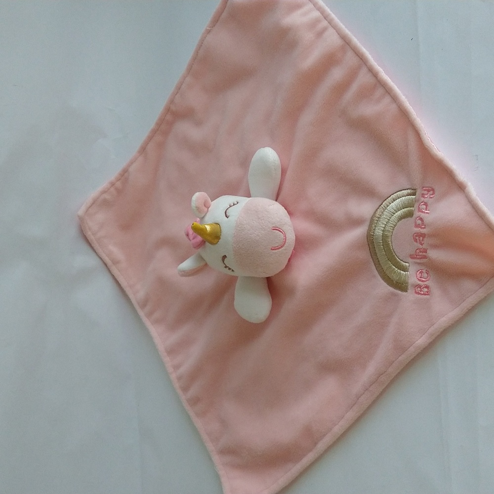 Baby Starters Unicorn Lovey Security Blanket Pink Unicorn